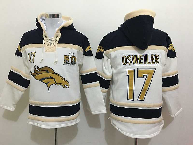 Nike Denver Broncos #17 Brock Osweiler White Sawyer Hooded Sweatshirt Super Bowl 50 Collection NFL Hoodie,We sell and wholesale Nike Denver Broncos #17 Brock Osweiler White Sawyer Hooded Sweatshirt Super Bowl 50 Collection NFL Hoodie on line form chian!